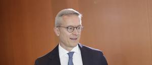 Digitalminister Karsten Wildberger (CDU) bei einer Kabinettssitzung.