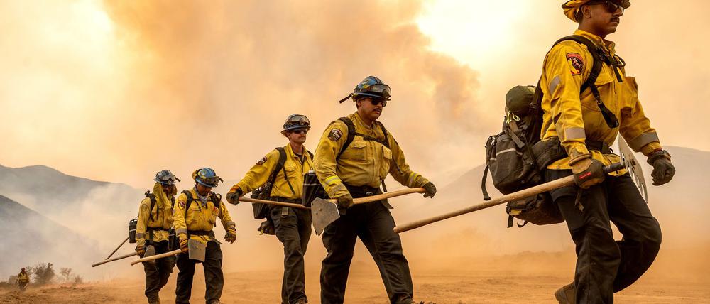 Mehr als 2.000 Einsatzkräfte kämpfen gegen das „Gifford Fire“ in einem Waldgebiet nahe Santa Barbara.