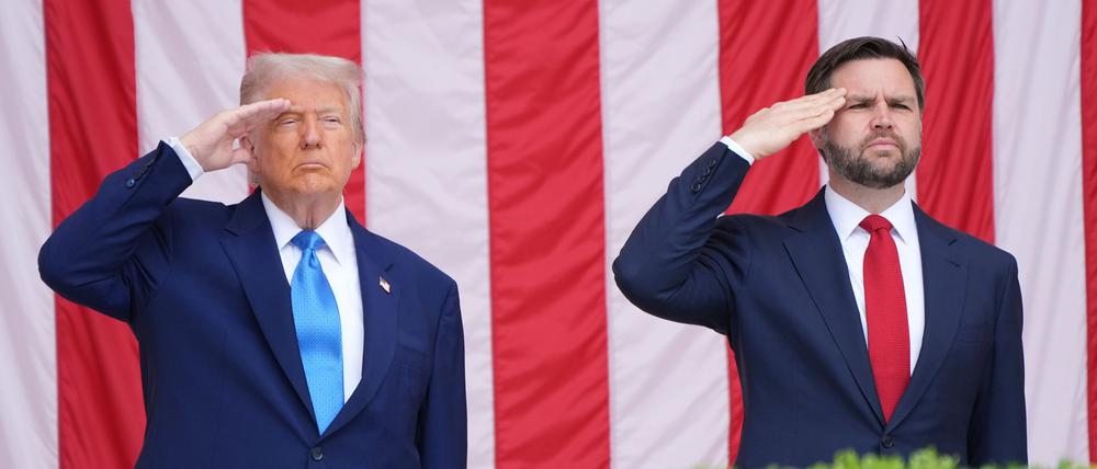 US-Präsident Donald Trump bezeichnet eine Kandidatur seines Vize JD Vance bei der kommenden Präsidentschaftswahl als „höchstwahrscheinlich“. (Archivbild)