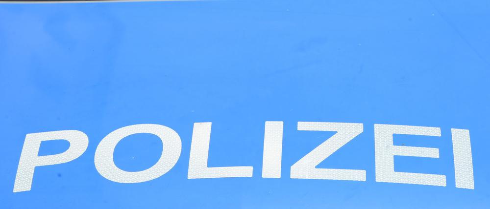 Ein Polizeiwagen steht vor dem Schloss Bellevue. (Symbolfoto)