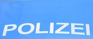 Ein Polizeiwagen steht vor dem Schloss Bellevue. (Symbolfoto)