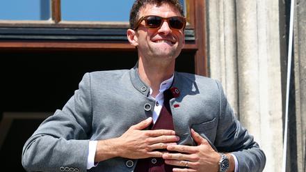 Thomas Müller sagte seinen Fans wiederholt Danke.