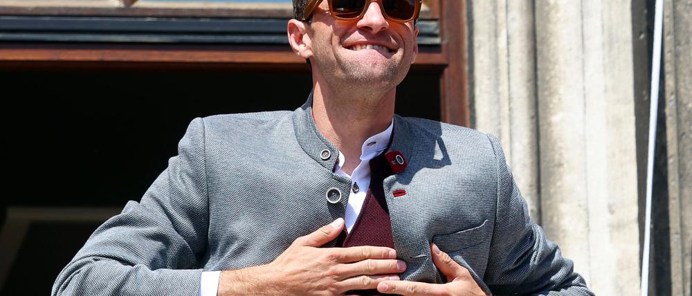 Thomas Müller sagte seinen Fans wiederholt Danke.