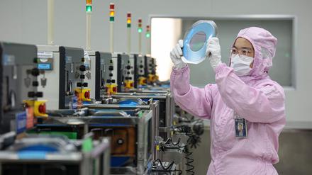 Halbleiterproduktion in China: US-Präsident Donald Trump droht mit Zöllen auf Chip-Importe.
