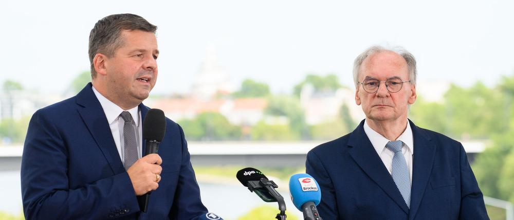 Ministerpräsident Reiner Haseloff hat Sven Schulze als seinen Nachfolger vorgeschlagen.