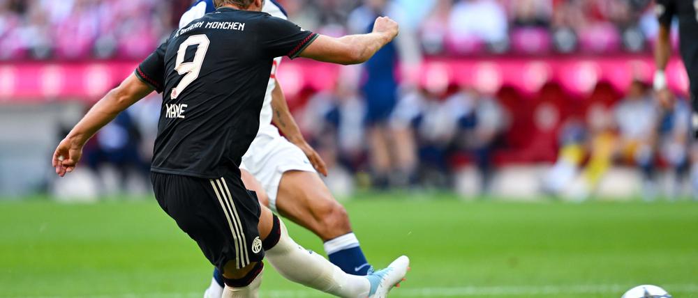 Harry Kane mit einer Seltenheit: Einem Fehlschuss vom Punkt.
