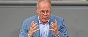 Matthias Miersch, SPD-Fraktionsvorsitzender, spricht in der Generaldebatte zum Haushalt im Plenum des Bundestags. 