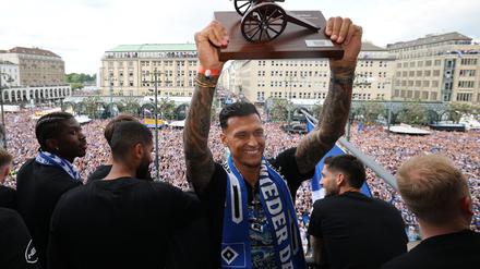 Erster Treffer für neuen Club: Der frühere HSV-Angreifer Davie Selke. 