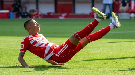 Marin Ljubicic hatte gegen Piräus die beste Chance für Union – und vergab sie kläglich.