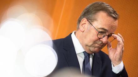 Wöchentliche Kabinettssitzung im Kanzleramt in Berlin, Bundesverteidigungsminister Boris Pistorius.
