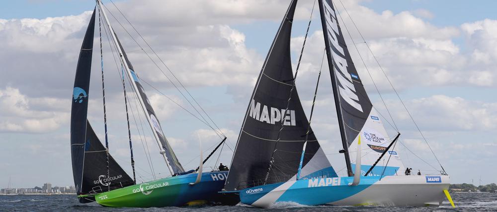 Kollision nach dem Start zum Ocean Race Europa