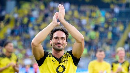 Mats Hummels nach seinem Abschiedsspiel für den BVB. 
