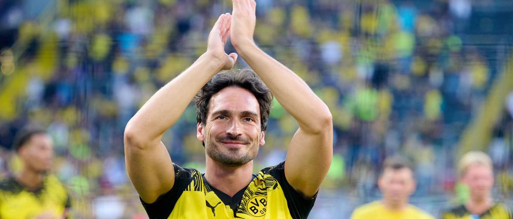 Mats Hummels nach seinem Abschiedsspiel für den BVB.