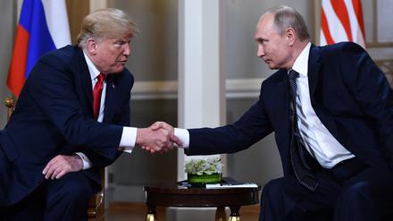 Donald Trump und Wladimir Putin bei ihrem letzten Treffen 2018 in Helsinki.