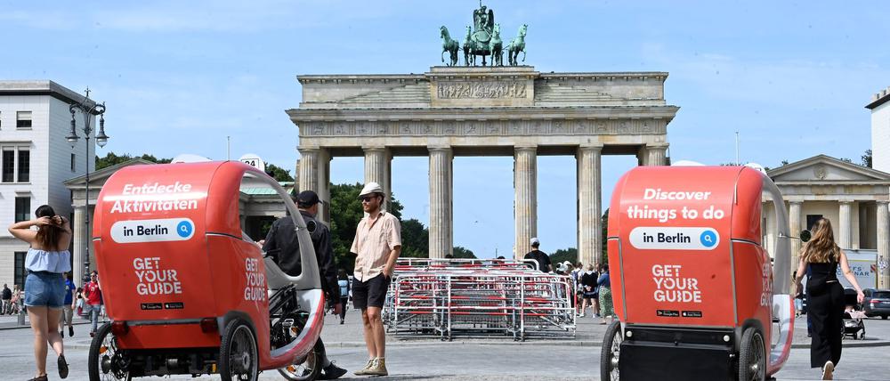 Warten auf Touris: Die Übernachtungszahlen waren in Berlin im ersten Halbjahr leicht rückläufig. (Archivbild)