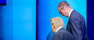 Friedrich Merz (r.) und Donald Trump kommen bislang gut miteinander aus.