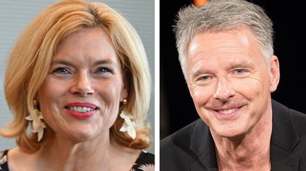 Bundestagspräsidentin Julia Klöckner (links) und der Fernsehmoderator Jörg Pilawa.