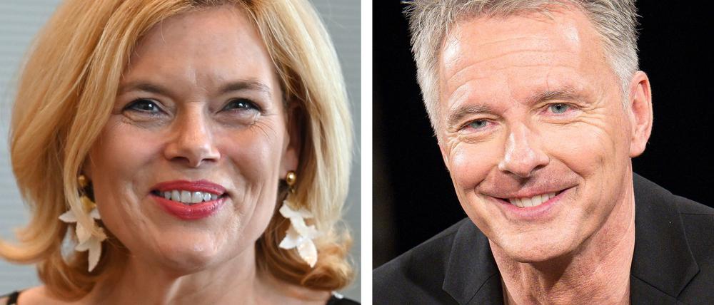 Bundestagspräsidentin Julia Klöckner (links) und der Fernsehmoderator Jörg Pilawa.