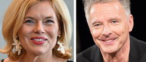 Bundestagspräsidentin Julia Klöckner (links) und der Fernsehmoderator Jörg Pilawa.