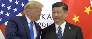 Donald Trump, Xi Jinping (r.) bei ihrem letzten offiziellen Treffen 2019 in Osaka: Erneutes Treffen noch in diesem Jahr? 