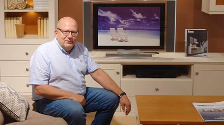 Geschäftsinhaber Mathias Domeyer, 59, liebt, wenn es passt. Deshalb hört er auf, „bevor die Zeiten hart werden“. 