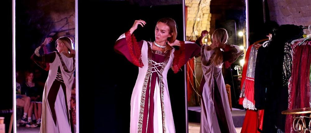 Eine Theateraufführung in Kiew.