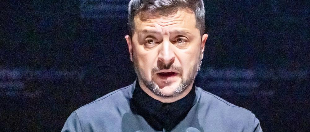 Der ukrainische Präsident Wolodymyr Selenskyj schließt Entscheidungen zu seinem Land bei einem Gipfeltreffen von US-Präsident Donald Trump und Kremlchef Wladimir Putin in Alaska aus. (Archivbild)