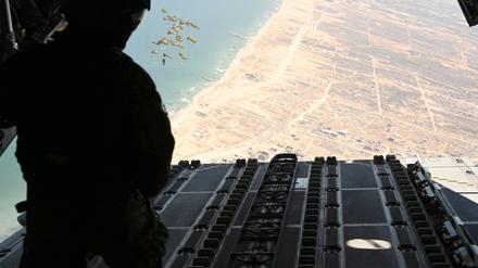 Bundeswehr setzt erneut Hilfsgüter über Gaza ab