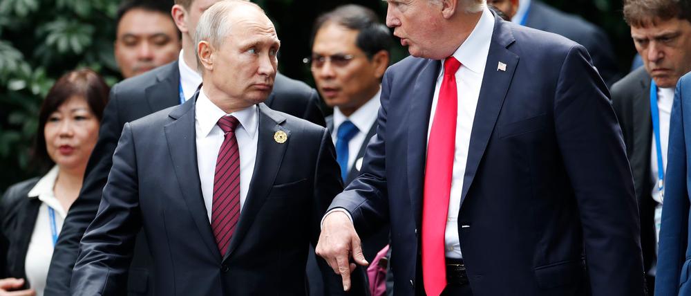 Der russische Präsident Wladimir Putin und US-Präsident Donald Trump wollen bei ihrem Gipfel über den Ukraine-Krieg sprechen. (Archivbild)