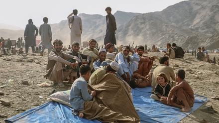 Ein Flüchtlingscamp in Pakistan, in dem Menschen auf Afghanistan Zuflucht gesucht haben.