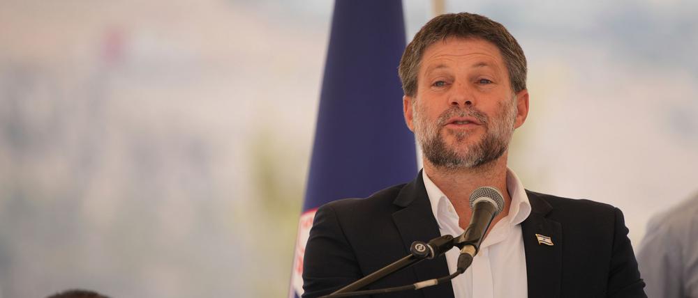 Der israelische Finanzminister Bezalel Smotrich.