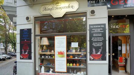 Der Berliner Teeladen King's Teagarden am Kurfürstendamm.