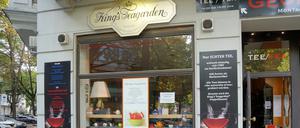 Der Berliner Teeladen King's Teagarden am Kurfürstendamm.