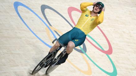 Matthew Richardson, hier noch im Outfit Australiens, durchbricht als erster Radsprinter eine Schallmauer. 