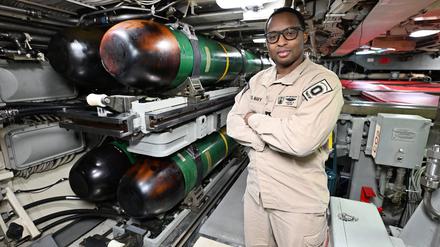 Torpedos im US-U-Boot USS-Ohio.