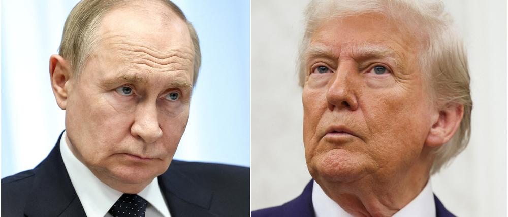 Kremlchef Wladimir Putin und US-Präsident Donald Trump.