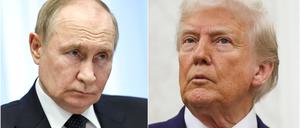 Kremlchef Wladimir Putin und US-Präsident Donald Trump.