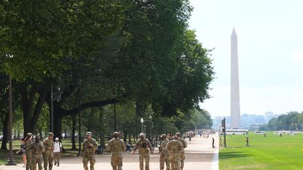 Die US-Regierung hat Washington unter Bundeskontrolle gestellt - die Nationalgarde patrouilliert durch die Hauptstadt. 
