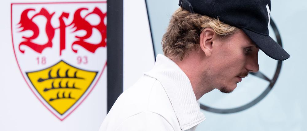 Nick Woltemade würde dem VfB Stuttgart am liebsten schon jetzt den Rücken kehren.