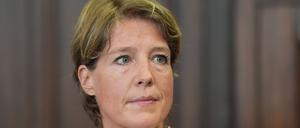 Christina Block im Gerichtssaal. 
