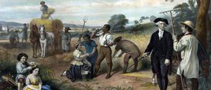 Der „Farmer“ George Washington auf einem berühmten Portrait des Malers Junius Brutus Stearns: Er war Sklavenhalter.