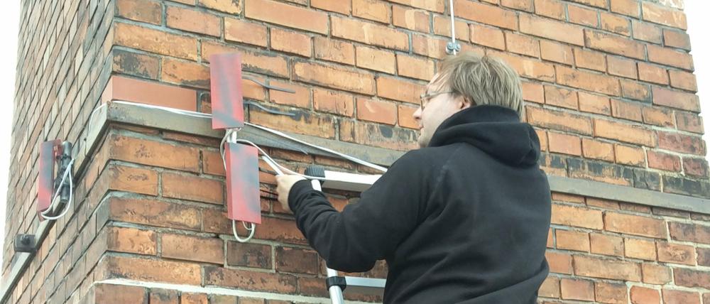 Freifunk e.V., Potsdam, Installation WLAN-Router Waschhaus