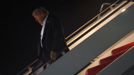 Donald Trump nach seinem Treffen mit Wladimir Putin.