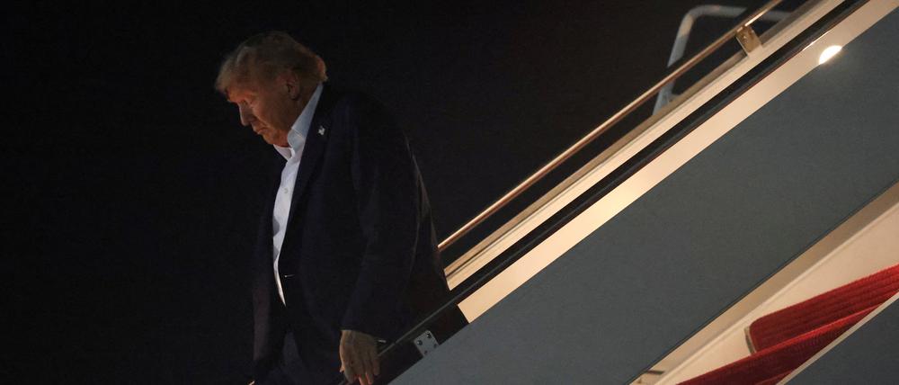 Donald Trump nach seinem Treffen mit Wladimir Putin.