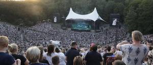 Ein Konzert des Schlagersängers Roland Kaiser in der Waldbühne in Berlin.