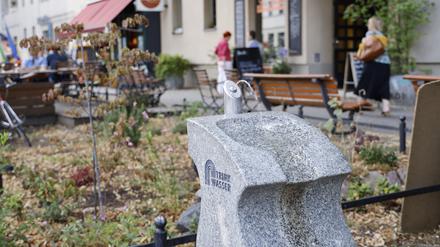 Potsdams erster öffentlicher Trinkbrunnen in der Karl-Liebknecht-Straße in Babelsberg wurde 2013 in Betrieb genommen.