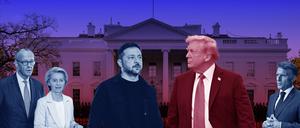 Europäische Regierungschefs kommen gemeinsam nach Washington, um im Weißen Haus mit dem US-Präsidenten zu verhandeln.