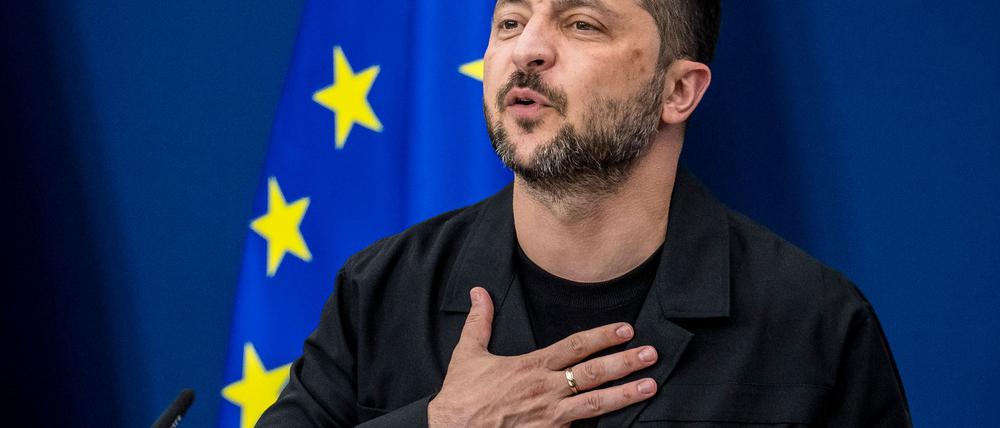 Selenskyj will Sicherheitsgarantien nach Nato-Vorbild.