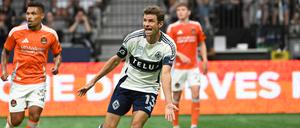 Thomas Müller bei seinem Premiereneinsatz für Vancouver FC gegen Houston Dynamo in der Major League Soccer.