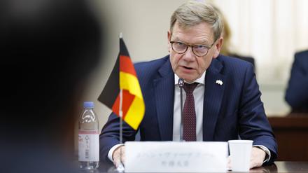 Bundesaußenminister Johann Wadephul bei einer Auslandsreise in Tokio.